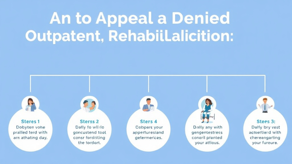 Step-by-step visual guide for implementing appeal a Denied Outpatient Rehabilitation Claim