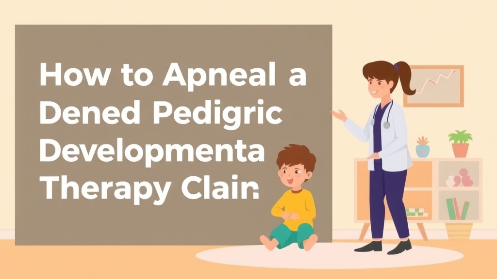 Illustration breaking down the fundamentals of appeal a Denied Pediatric Developmental Therapy Claim
