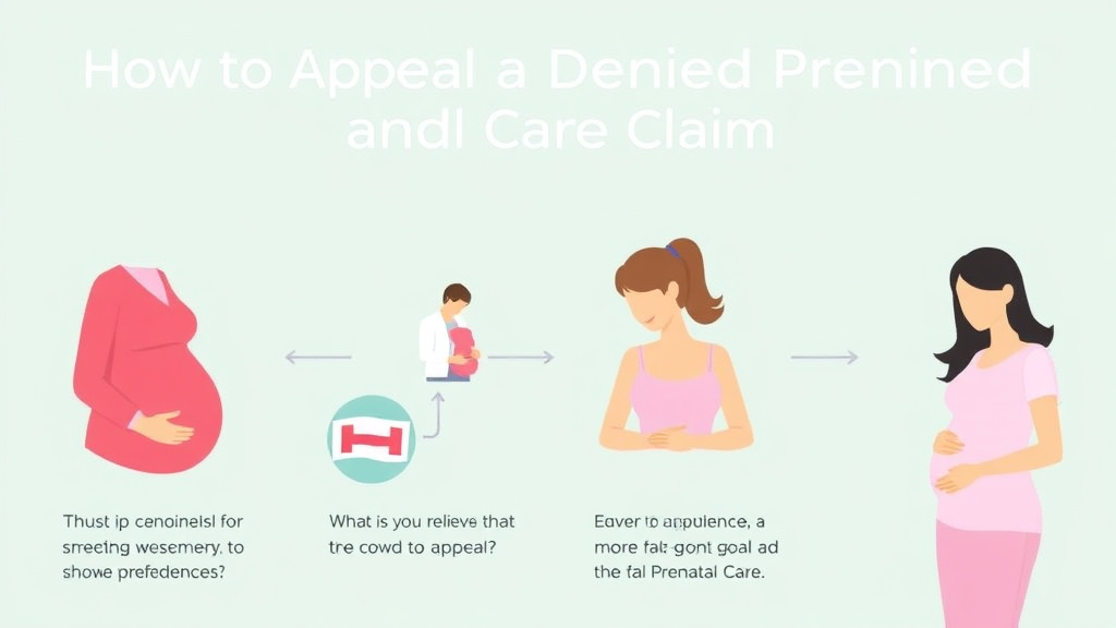 Practical checklist visual for appeal a Denied Prenatal Care Claim