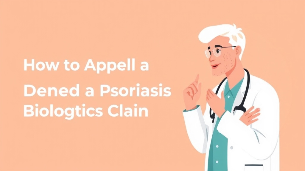 Illustration breaking down the fundamentals of appeal a Denied Psoriasis Biologics Claim