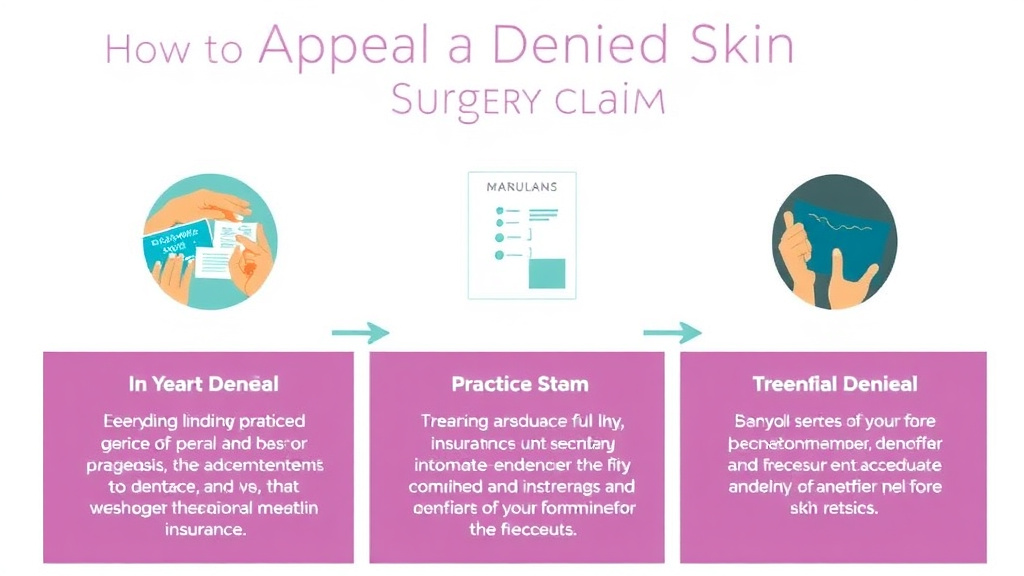 Practical checklist visual for appeal a Denied Skin Graft Surgery Claim