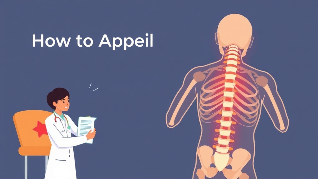 Conceptual diagram showing how appeal a Denied Spinal Fusion Surgery Claim works in practice