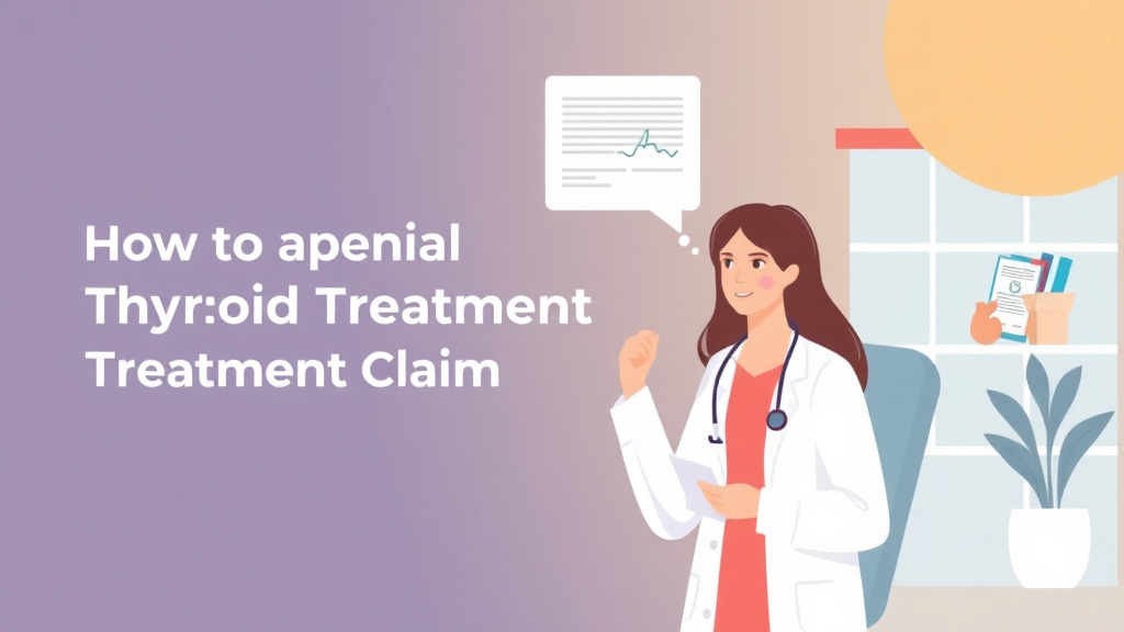 Visual overview of appeal a Denied Thyroid Treatment Claim with key concepts highlighted