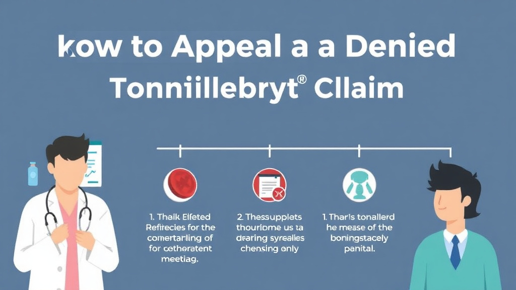 Process flow illustration for putting appeal a Denied Tonsillectomy Claim into action