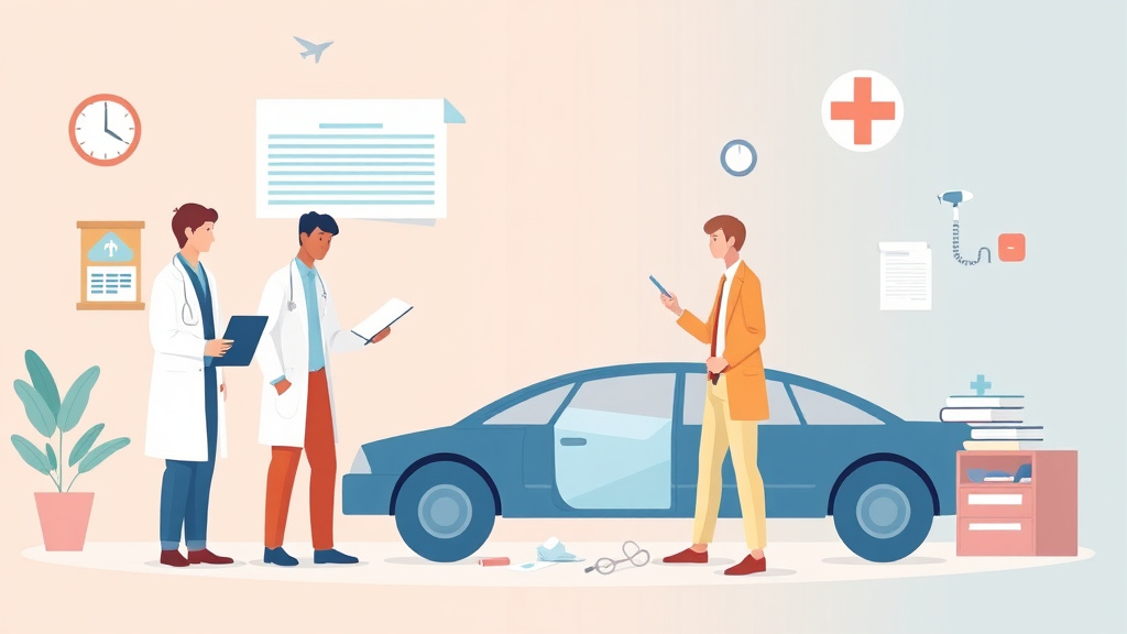 Conceptual diagram showing how accident and Injury Medical Billing works in practice