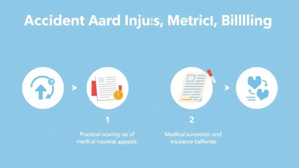 Process flow illustration for putting accident and Injury Medical Billing into action