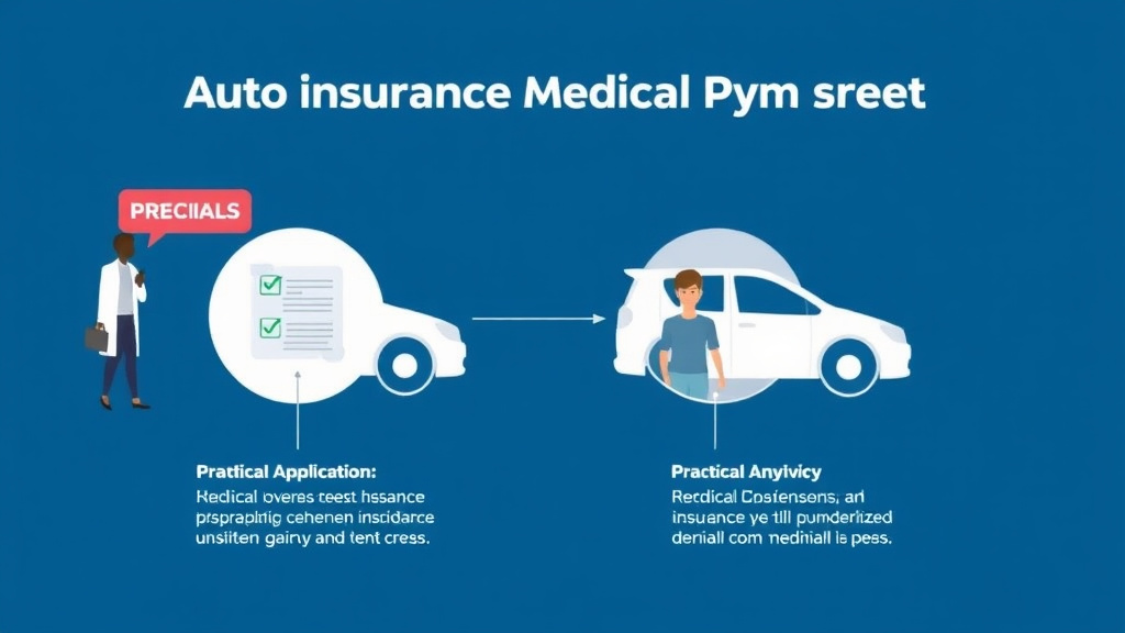 Process flow illustration for putting auto Insurance Medical Payments Coverage into action