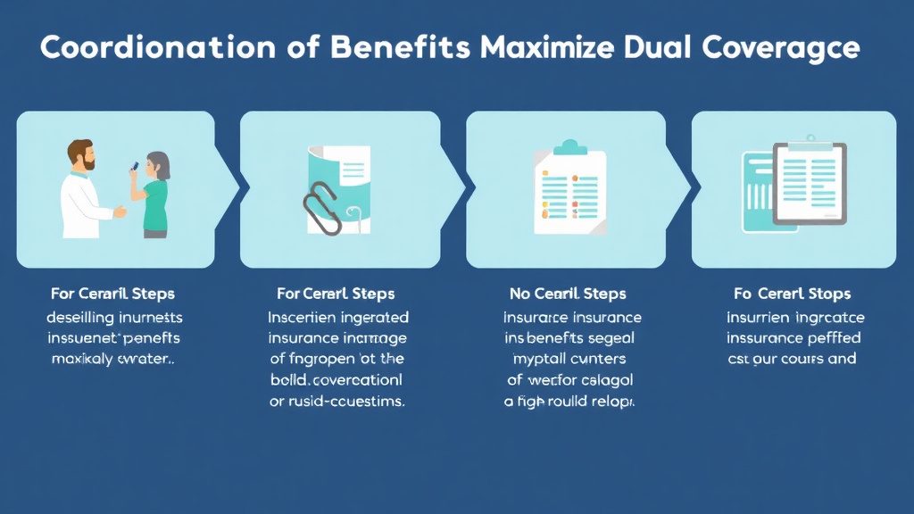 Process flow illustration for putting coordination of Benefits: Maximizing Dual Coverage into action