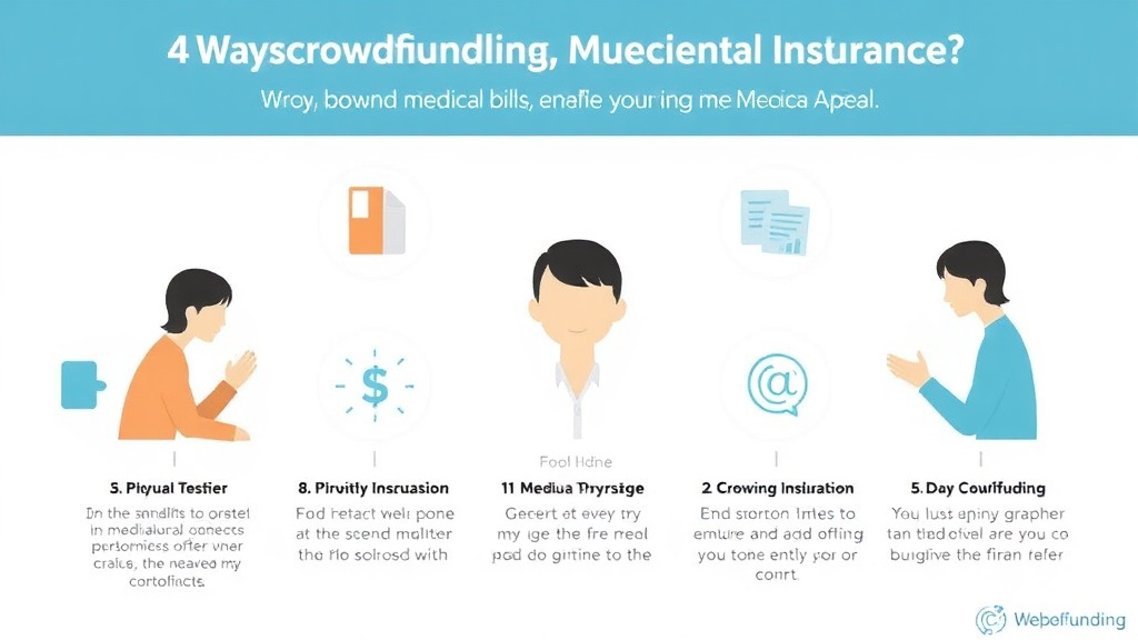 Process flow illustration for putting crowdfunding Medical Bills: GoFundMe and Alternatives into action