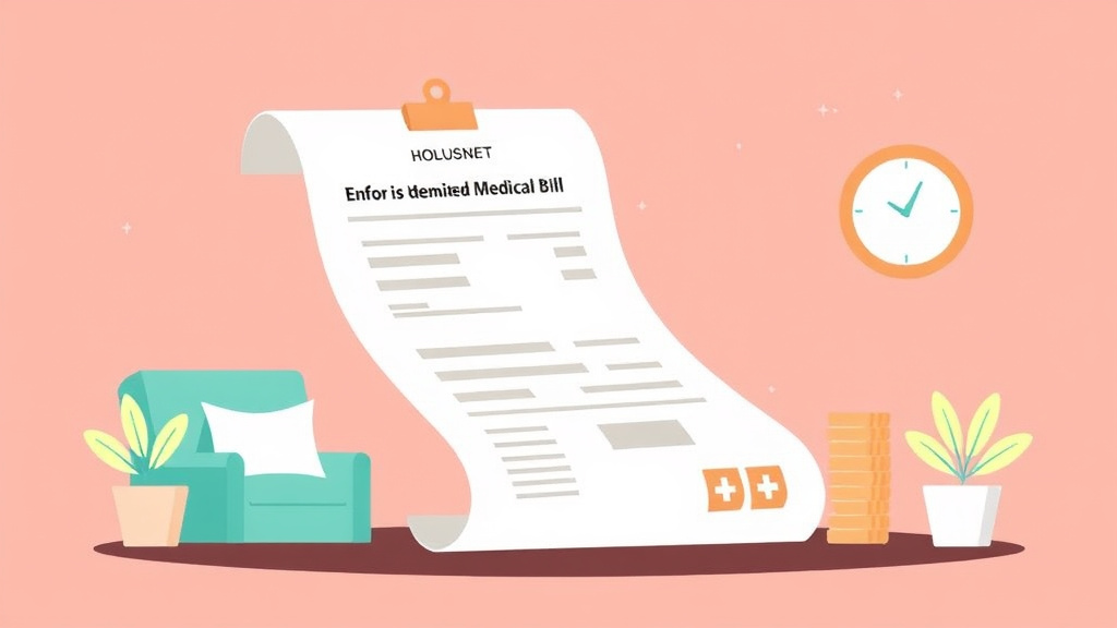 Detailed visual representation of request an Itemized Medical Bill