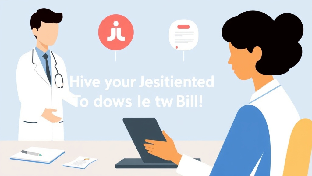 Action-oriented illustration showing how to apply negotiate Doctor and Specialist Bills