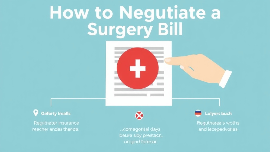 Practical checklist visual for negotiate a Surgery Bill