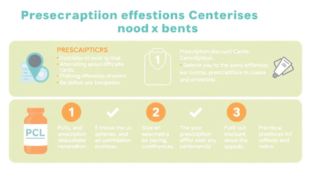 Process flow illustration for putting prescription Discount Cards: GoodRx and Alternatives into action