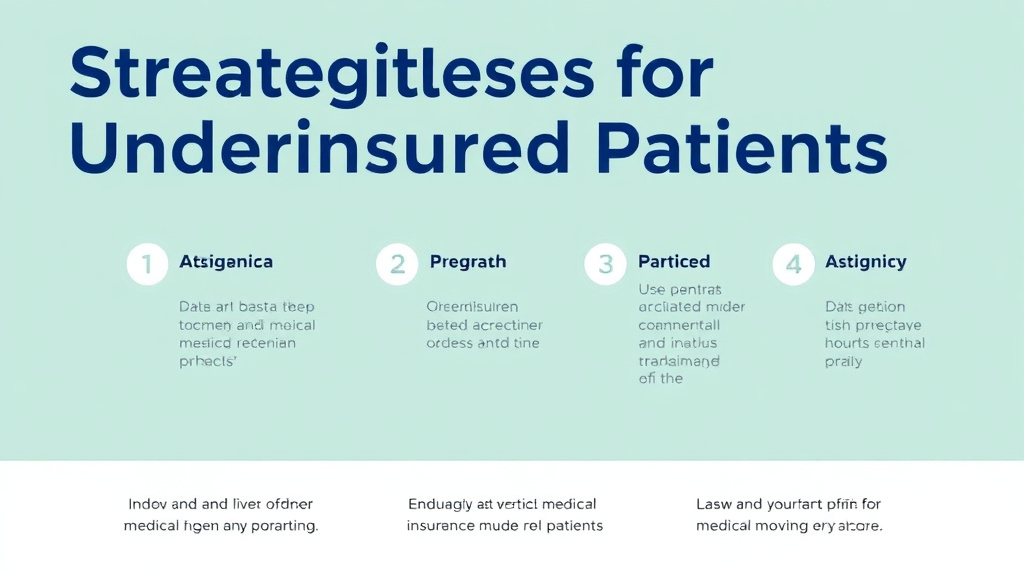 Practical workflow diagram for strategies for Underinsured Patients