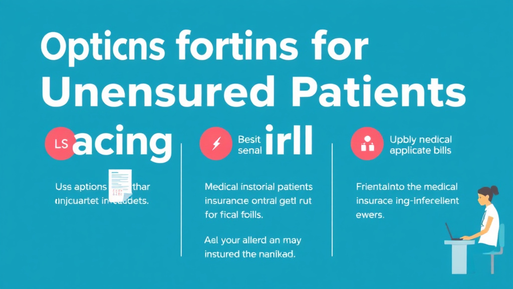 Implementation roadmap for options for Uninsured Patients Facing Medical Bills with actionable steps