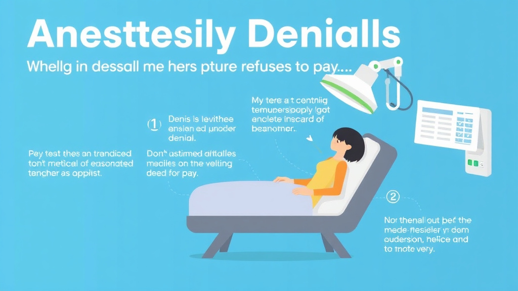 Practical checklist visual for anesthesia Denials: When Your Insurer Refuses to Pay