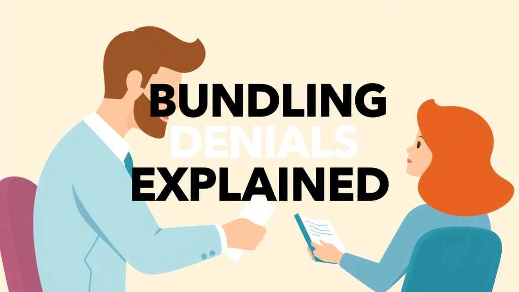 An informative visual explaining bundling Denials Explained for beginners and professionals