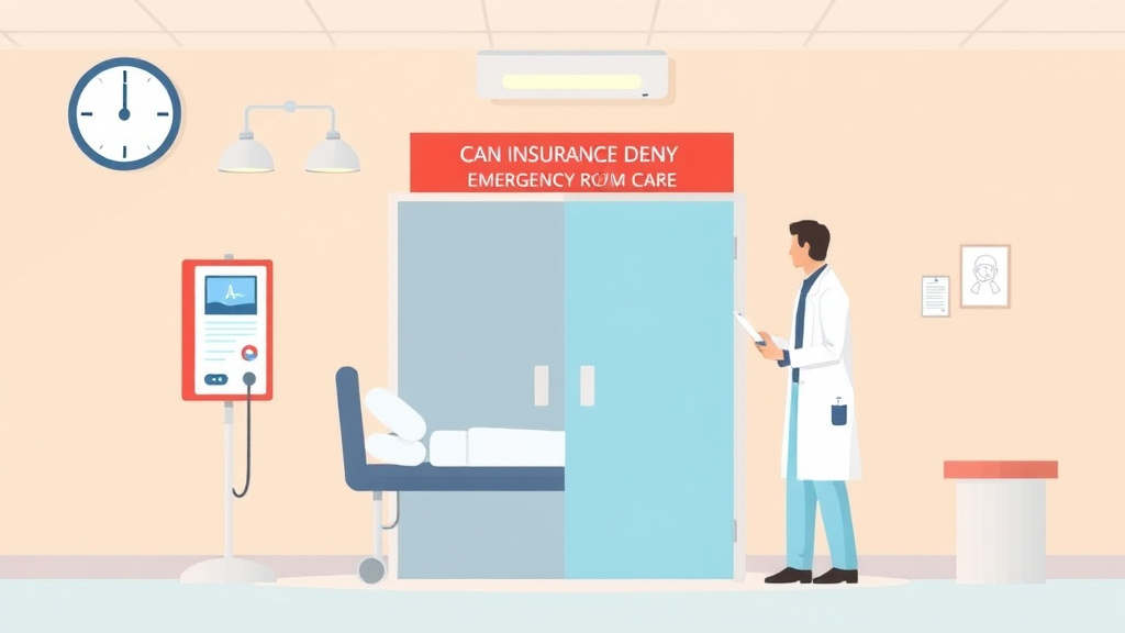 Illustration breaking down the fundamentals of can Insurance Deny Emergency Room Care