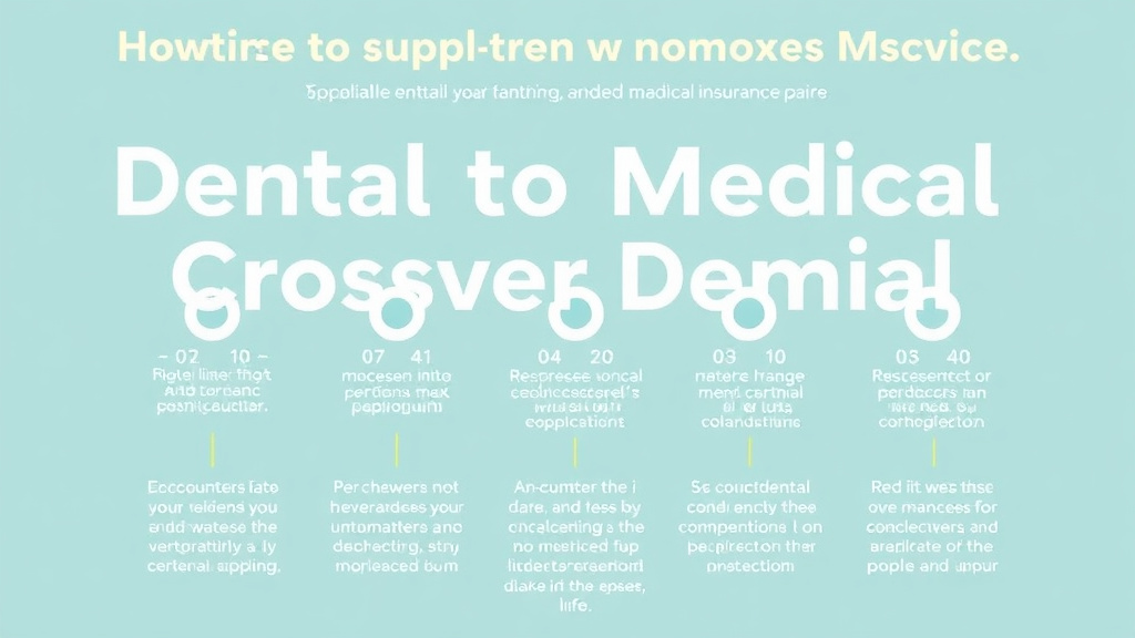 Real-world application diagram for dental to Medical Crossover Denials