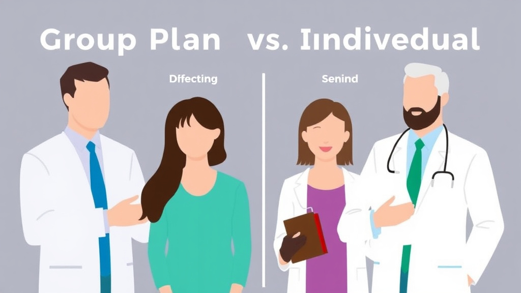 Practical checklist visual for group Plan vs. Individual Plan Denial Differences