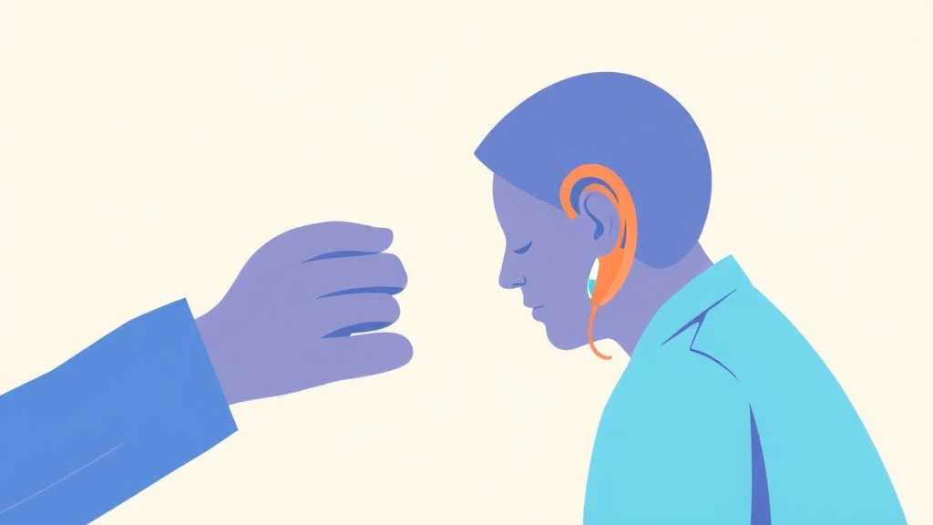 A professional illustration depicting hearing Aid Denials: State Mandates and Appeals