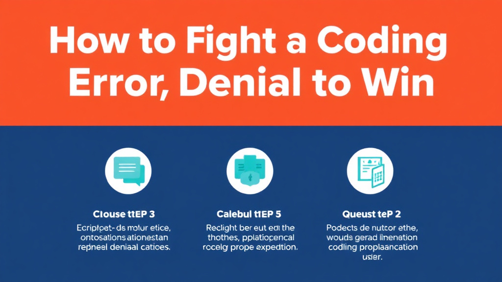 Practical workflow diagram for fight a Coding Error Denial and Win