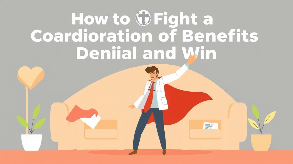Detailed visual representation of fight a Coordination of Benefits Denial and Win