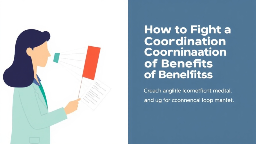 Action-oriented illustration showing how to apply fight a Coordination of Benefits Denial and Win
