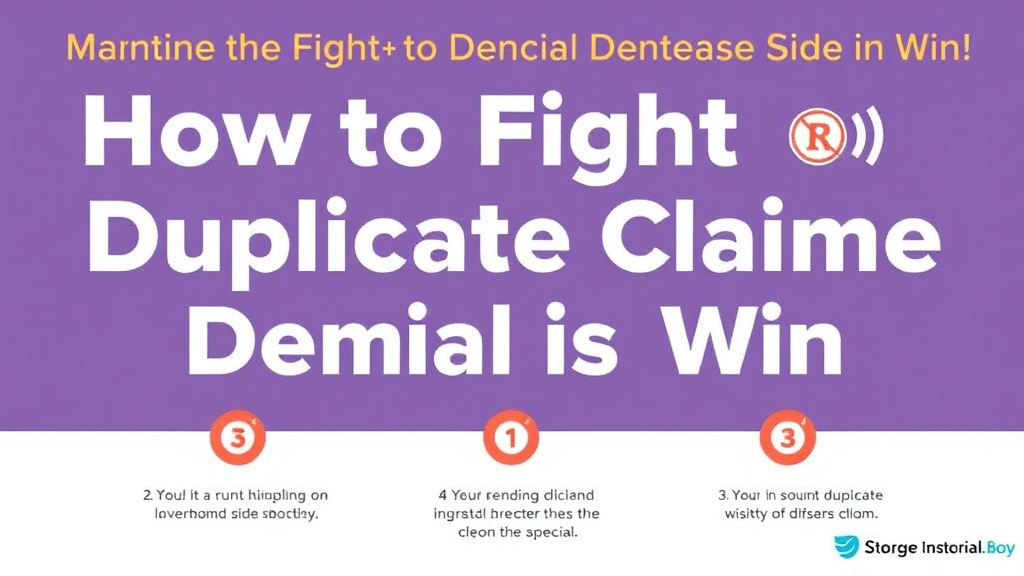 Step-by-step visual guide for implementing fight a Duplicate Claim Denial and Win