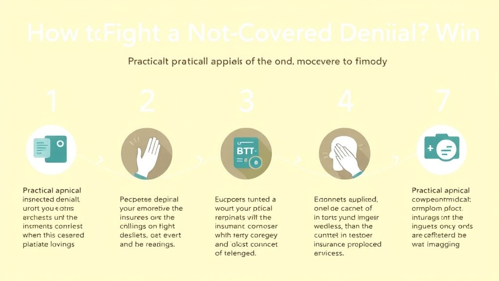 Practical checklist visual for fight a Not Covered Denial and Win