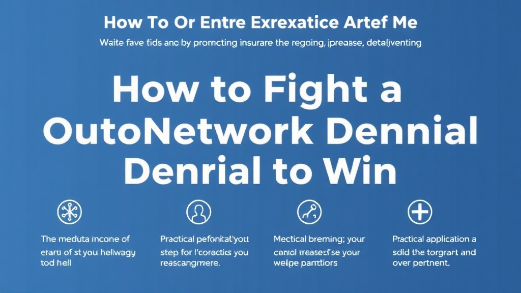 Practical checklist visual for fight a Out-of-Network Denial and Win