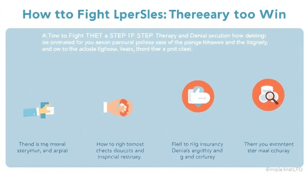 Real-world application diagram for fight a Step Therapy Denial and Win