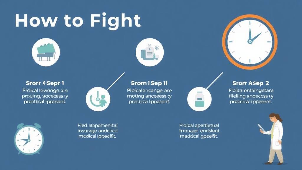 Action-oriented illustration showing how to apply fight a Timely Filing Denial and Win