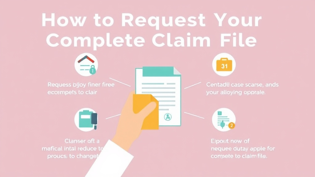 Step-by-step visual guide for implementing request Your Complete Claim File