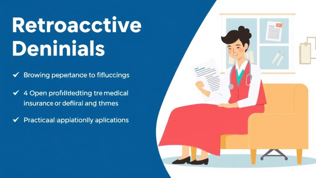 Process flow illustration for putting retroactive Denials Explained into action