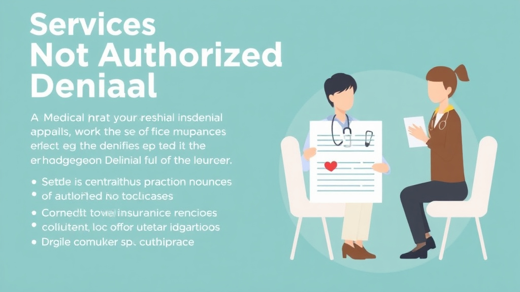 Practical workflow diagram for services Not Authorized Denial