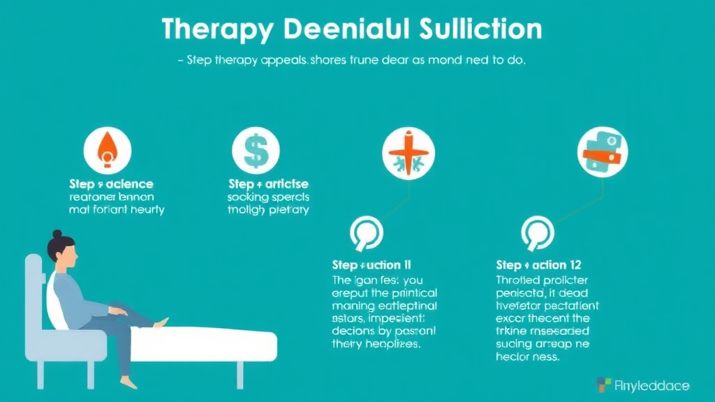 Action-oriented illustration showing how to apply step Therapy Denials Explained: What They Mean and What to Do
