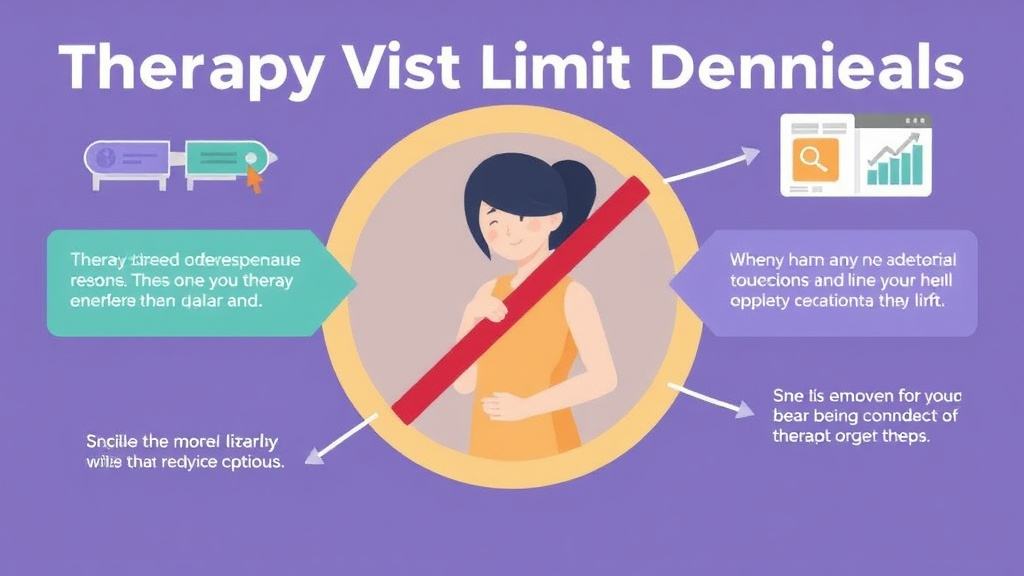 Action-oriented illustration showing how to apply therapy Visit Limit Denials