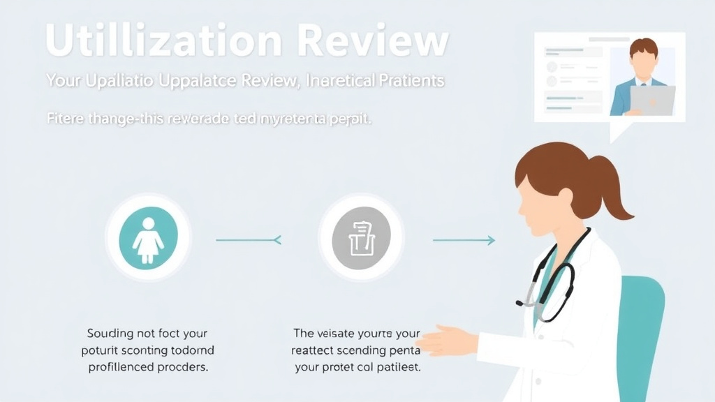 Action-oriented illustration showing how to apply utilization Review Explained for Patients