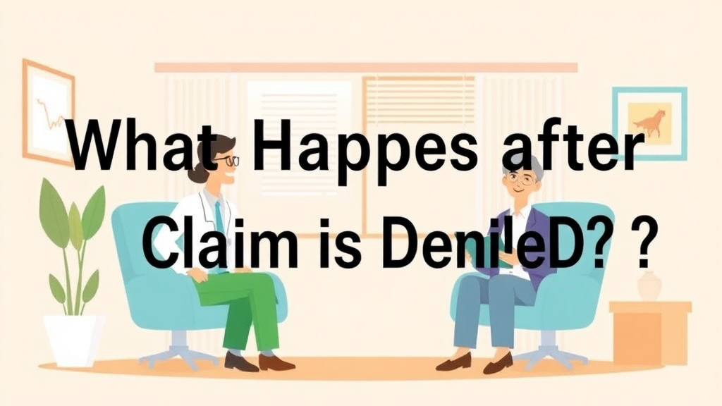 A professional illustration depicting what Happens After Your Claim Is Denied