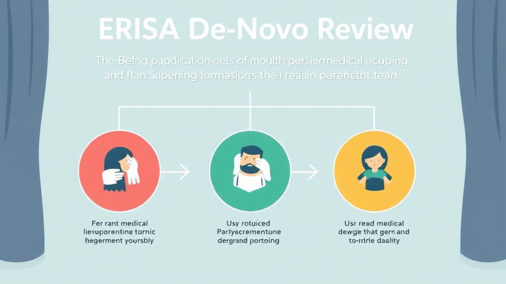 Action-oriented illustration showing how to apply ERISA De Novo Review Explained