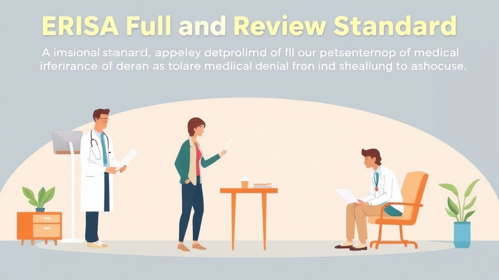 Visual overview of ERISA Full and Fair Review Standard with key concepts highlighted