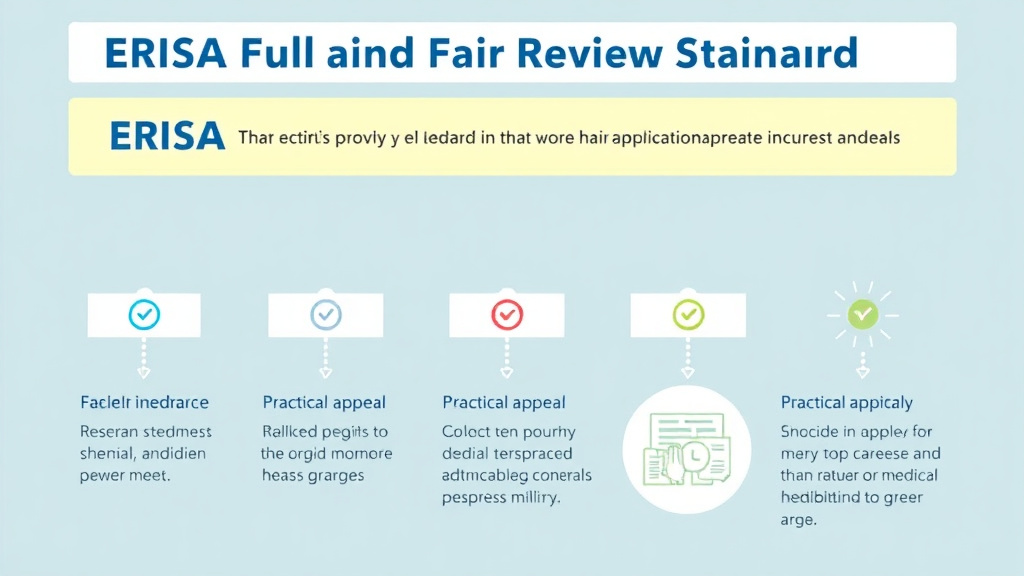 Process flow illustration for putting ERISA Full and Fair Review Standard into action