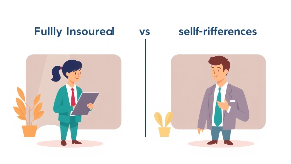 Detailed visual representation of fully Insured vs. Self-Funded Plans: Appeal Differences