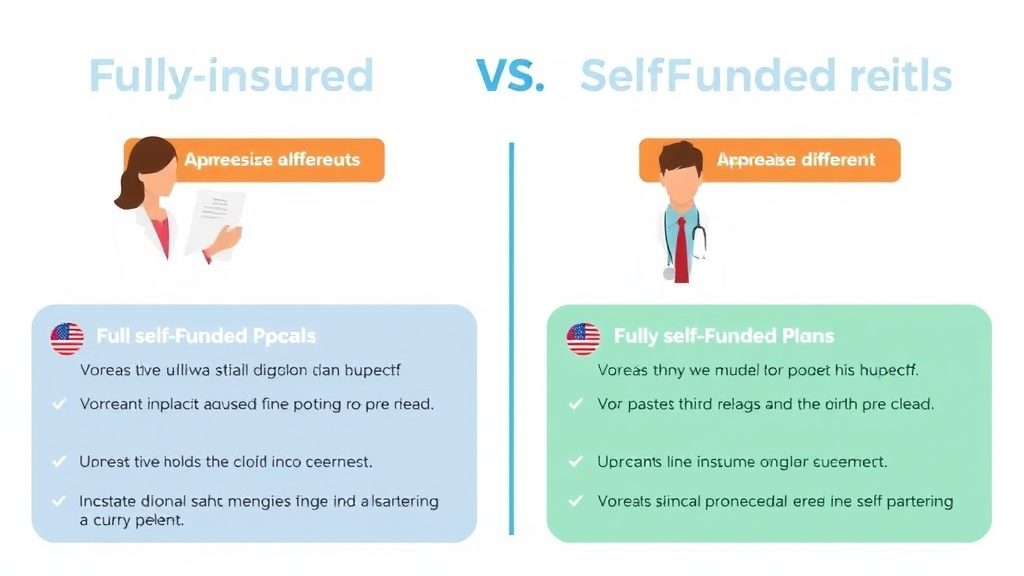 Step-by-step visual guide for implementing fully Insured vs. Self-Funded Plans: Appeal Differences