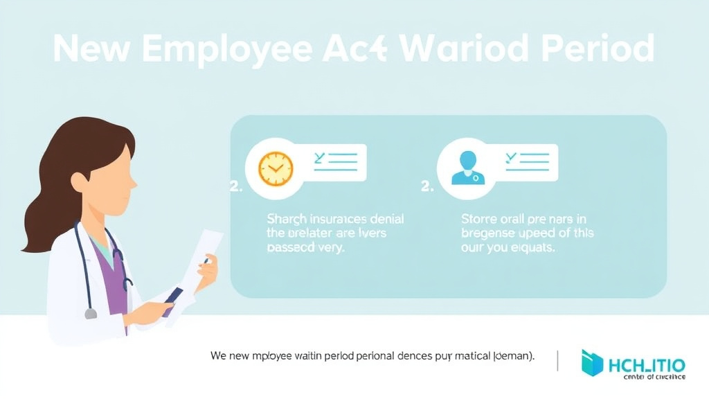 Process flow illustration for putting new Employee Waiting Period Denials into action