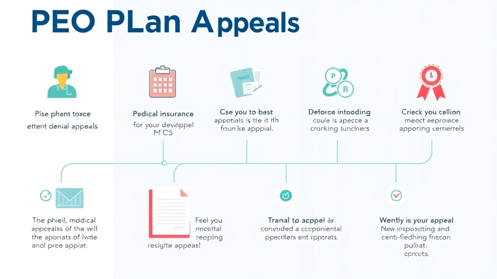 Process flow illustration for putting PEO Plan Appeals into action
