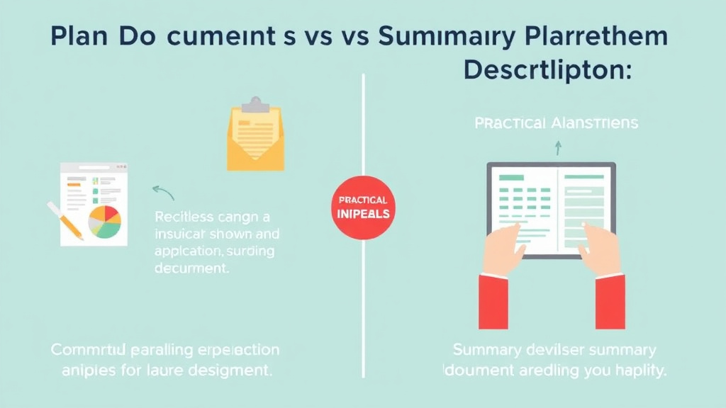 Real-world application diagram for plan Document vs. Summary Plan Description