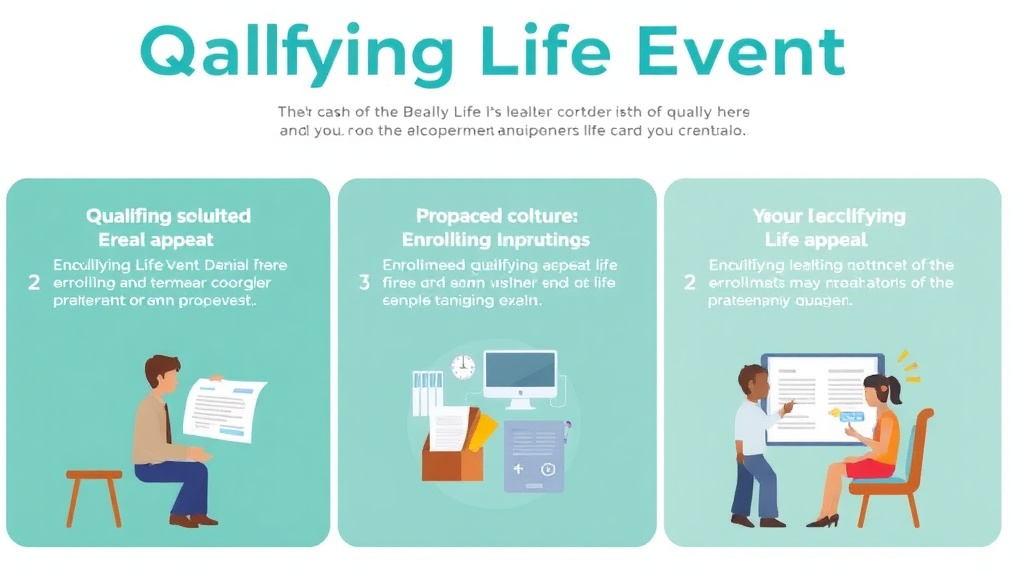Practical checklist visual for qualifying Life Event Enrollment Denials