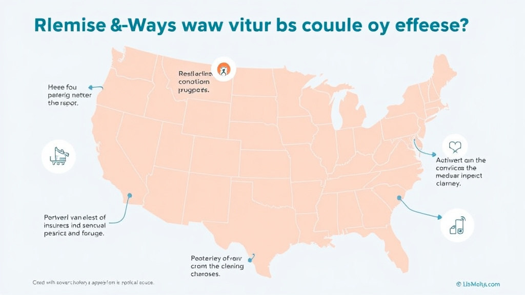 Process flow illustration for putting remote Worker Coverage Issues by State into action